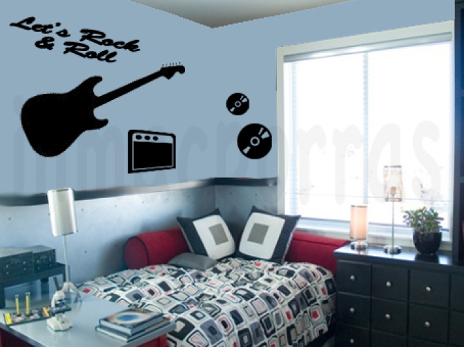 dormitorio-juvenil-con-guitarra-electrica-marca-agua